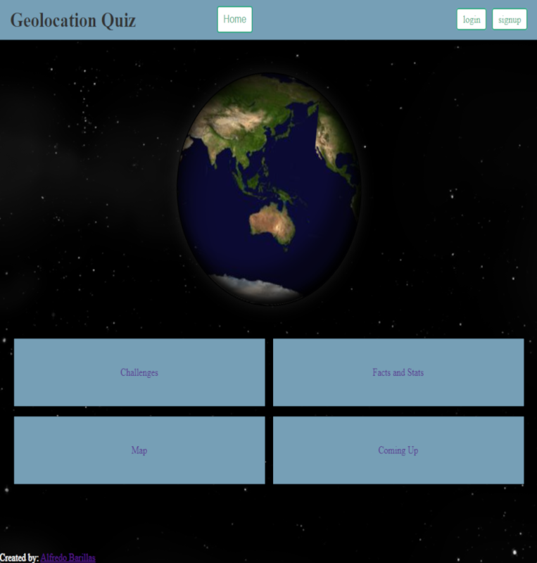 Geolocation home page